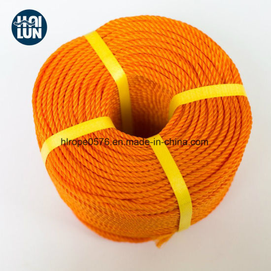 Bonne résistance aux rayons UV 3 Strand PE Corde utilisée pour la pêche et l'amarrage