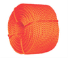 Corde en plastique PE en polyéthylène PE orange 3trand