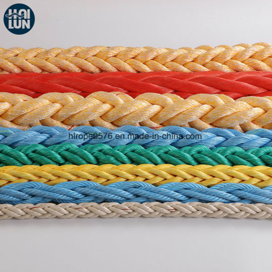 Corde d'amarrage marine en polypropylène tressé tressé
