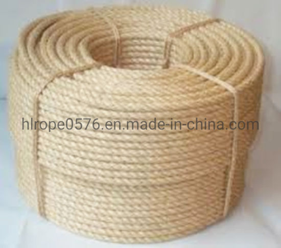 Corde d'emballage de corde de sisal naturel de haute qualité