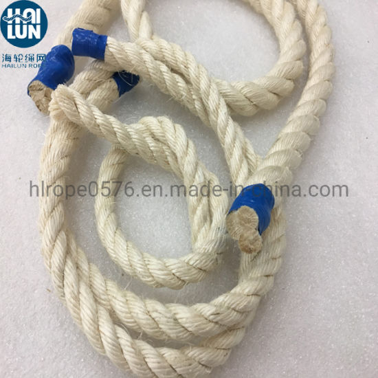 Corde de sisal torsadée entièrement en fibre naturelle/blanchie