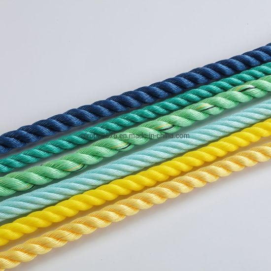 Corde PP colorée à 3 torons pour l'amarrage et la pêche