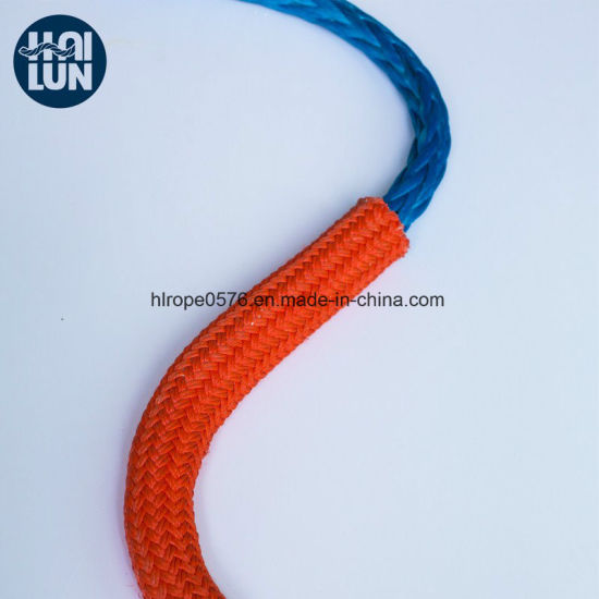 Couverture en polyester 12 brin synthétique UHMWPE / HMPE HMWPE Winch corde pour amarrage