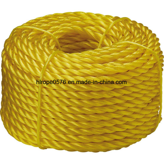 Corde en fibre à 3 brins corde d'amarrage corde en polypropylène corde marine corde de pêche