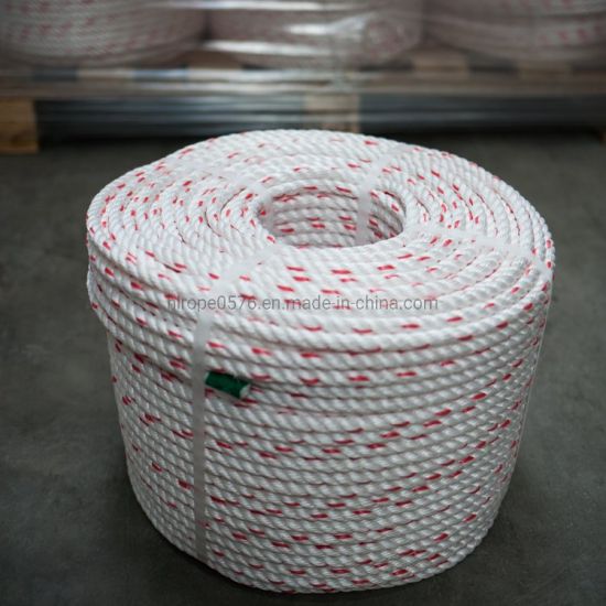 Câble multi-fils flottant blanc de 10 mm avec points rouges (bobine de 220 m)
