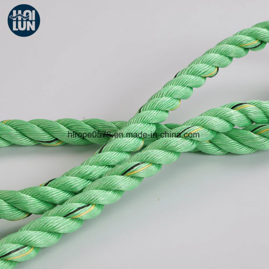 Corde colorée 3-Strand PP Rope Polypropylène corde et corde d'amarrage